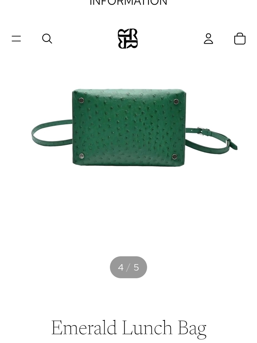 Rudiments Emerald Green Lunch Crossbody Bag - Picture 8 of 8